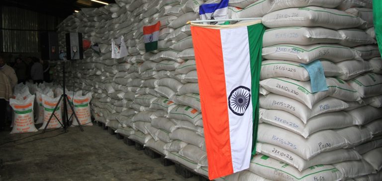 Online -India donates food to Lesotho