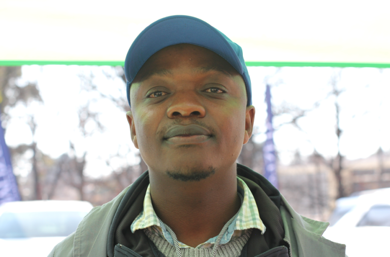 Lebona Leokaoke, post bank representative promoting agricultural loans